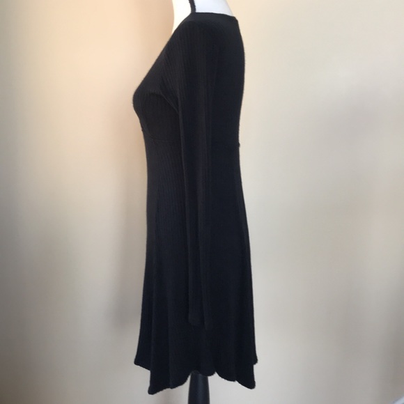 AEO Soft & Sexy Ribbed Knit Long Sleeve V-Neck Sweater Dress - Picture 12 of 14